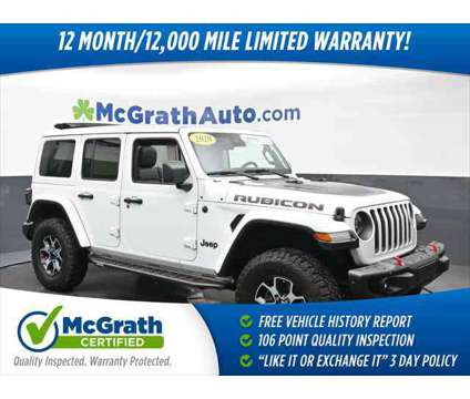 2020 Jeep Wrangler Unlimited Rubicon 4X4 is a White 2020 Jeep Wrangler Unlimited Rubicon SUV in Dubuque IA