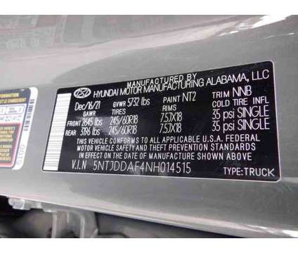 2022 Hyundai Santa Cruz SEL Premium is a Grey 2022 Truck in Washington PA