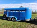 16ft bumper pull livestock trailer