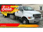 2002 Ford F-650 FLATBED TOW TRUCK WITH WHEEL LIFT White Ford F-650 with 248646
