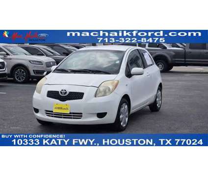 2008 Toyota Yaris is a White 2008 Toyota Yaris Car for Sale in Houston TX