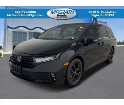 2024 Honda Odyssey SPORT is a Black 2024 Honda Odyssey Car for Sale in Elgin IL