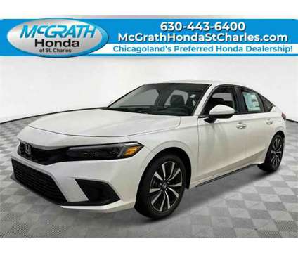 2024 Honda Civic Hatchback EX-L is a Silver, White 2024 Honda Civic Hatchback in Saint Charles IL