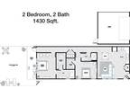 1 Floor Plan 2x2 - Mansions Of Buda, Buda, TX