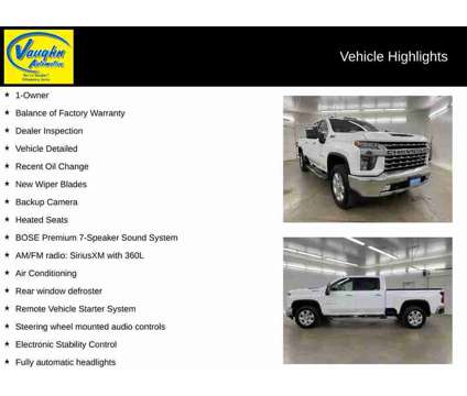 2021 Chevrolet Silverado 2500HD LTZ is a White 2021 Chevrolet Silverado 2500 LTZ Truck in Ottumwa IA
