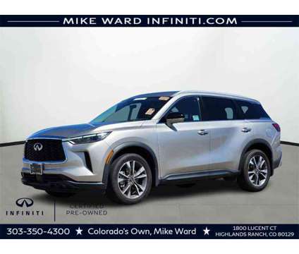 2023 Infiniti Qx60 Luxe is a Silver 2023 Infiniti QX60 Luxe SUV in Littleton CO