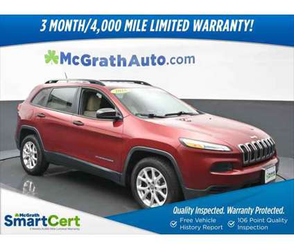 2016 Jeep Cherokee Sport is a Red 2016 Jeep Cherokee Sport SUV in Dubuque IA