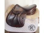 16" Voltaire Palm Beach Saddle - Full Buffalo - 2016 - 0 Flaps - 5" dot to dot -