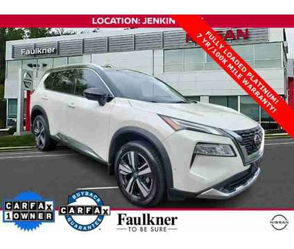 2021 Nissan Rogue Platinum is a Black, White 2021 Nissan Rogue Car for Sale in Jenkintown PA
