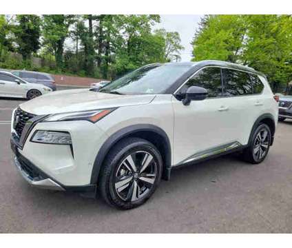 2021 Nissan Rogue Platinum is a Black, White 2021 Nissan Rogue Car for Sale in Jenkintown PA