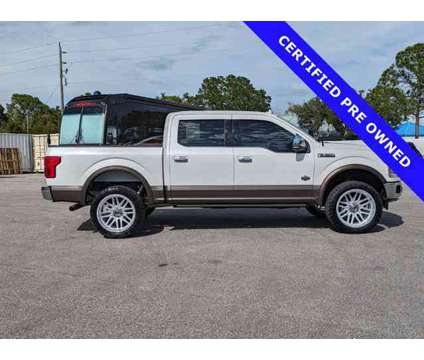 2019 Ford F-150 King Ranch is a Silver, White 2019 Ford F-150 King Ranch Car for Sale in Sarasota FL