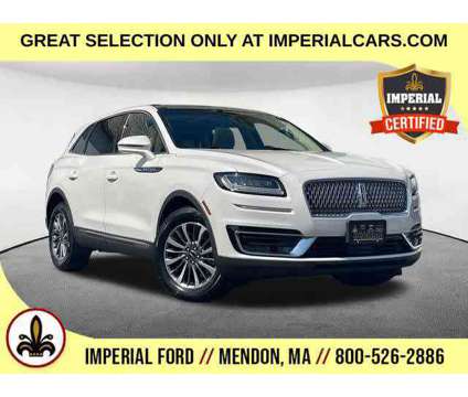 2019UsedLincolnUsedNautilusUsedAWD is a Silver, White 2019 Car for Sale in Mendon MA