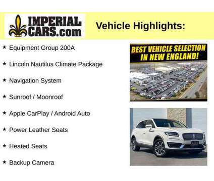 2019UsedLincolnUsedNautilusUsedAWD is a Silver, White 2019 Car for Sale in Mendon MA