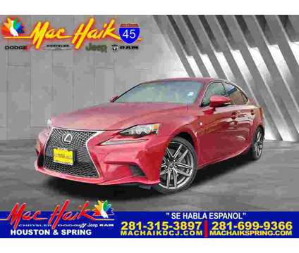 2015UsedLexusUsedIS 350Used4dr Sdn RWD is a Red 2015 Lexus is 350 Car for Sale in Houston TX
