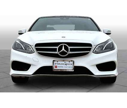 2014UsedMercedes-BenzUsedE-ClassUsed4dr Sdn RWD is a White 2014 Mercedes-Benz E Class Car for Sale in Richmond TX