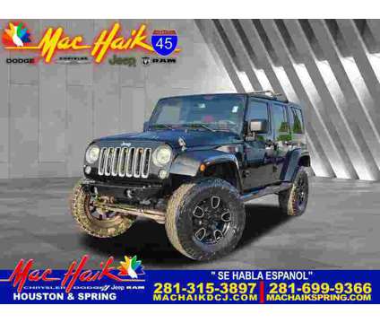 2018UsedJeepUsedWrangler Unlimited is a Black 2018 Jeep Wrangler Unlimited Car for Sale in Houston TX
