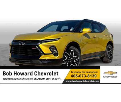 2024NewChevroletNewBlazerNewFWD 4dr is a Yellow 2024 Chevrolet Blazer Car for Sale in Oklahoma City OK