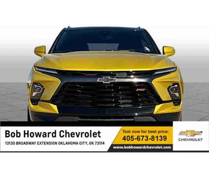 2024NewChevroletNewBlazerNewFWD 4dr is a Yellow 2024 Chevrolet Blazer Car for Sale in Oklahoma City OK