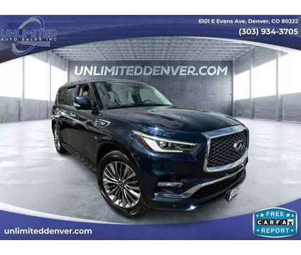 2018 INFINITI QX80 for sale is a Blue 2018 Infiniti QX80 Car for Sale in Denver CO