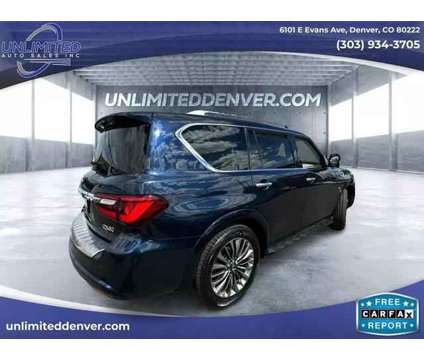 2018 INFINITI QX80 for sale is a Blue 2018 Infiniti QX80 Car for Sale in Denver CO