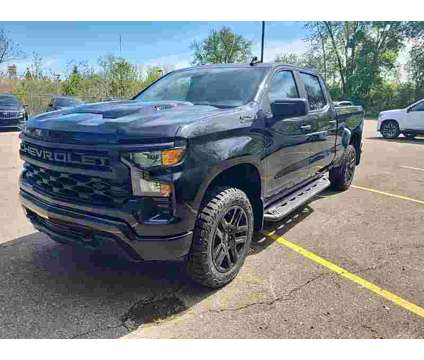 2024 Chevrolet Silverado 1500 Custom Trail Boss is a Black 2024 Chevrolet Silverado 1500 Custom Truck in Monroe MI