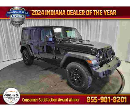 2024 Jeep Wrangler Sport is a Black 2024 Jeep Wrangler Sport SUV in Fort Wayne IN