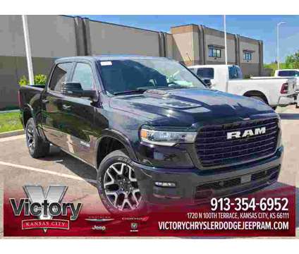 2025 Ram 1500 Laramie is a Black 2025 RAM 1500 Model Laramie Truck in Kansas City KS