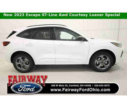 2023 Ford Escape ST-Line is a White 2023 Ford Escape S SUV in Canfield OH