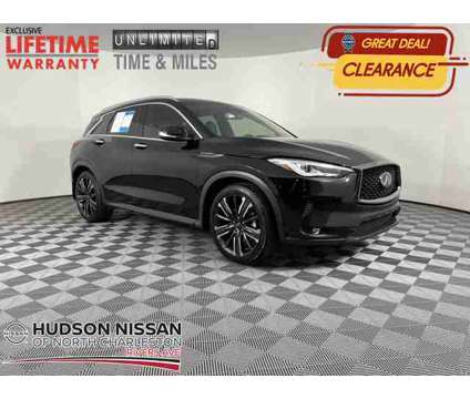 2021 Infiniti Qx50 Luxe is a Black 2021 Infiniti QX50 Luxe SUV in Charleston SC