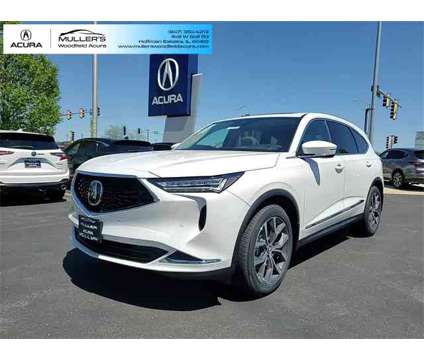 2024 Acura MDX Technology SH-AWD is a Silver, White 2024 Acura MDX Technology SUV in Hoffman Estates IL