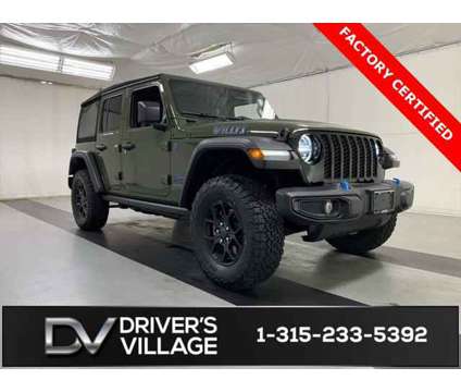 2024 Jeep Wrangler 4xe Willys is a Green 2024 Jeep Wrangler SUV in Cicero NY
