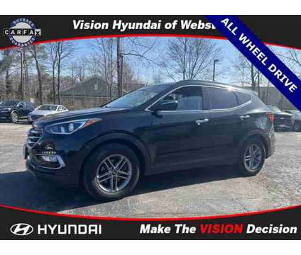 2018 Hyundai Santa Fe Sport 2.4L is a Black 2018 Hyundai Santa Fe Sport 2.4L SUV in Webster NY