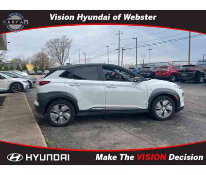 2020 Hyundai Kona Electric SEL is a Black, White 2020 Hyundai Kona SUV in Webster NY