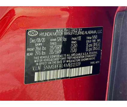 2021 Hyundai Santa Fe Limited is a Red 2021 Hyundai Santa Fe Limited SUV in Saint Augustine FL