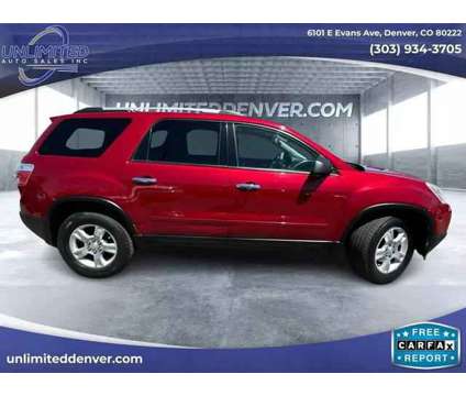 2012 GMC Acadia for sale is a Red 2012 GMC Acadia Car for Sale in Denver CO
