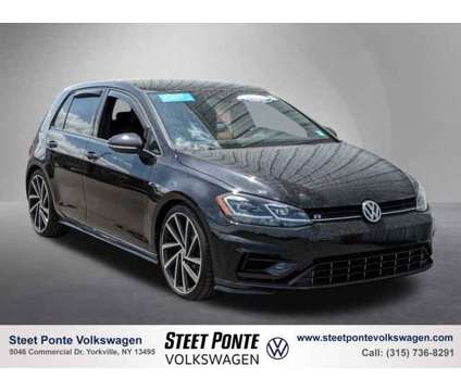 2019 Volkswagen Golf R DCC &amp; Navigation 4Motion is a Black 2019 Volkswagen Golf R Car for Sale in Utica, NY NY