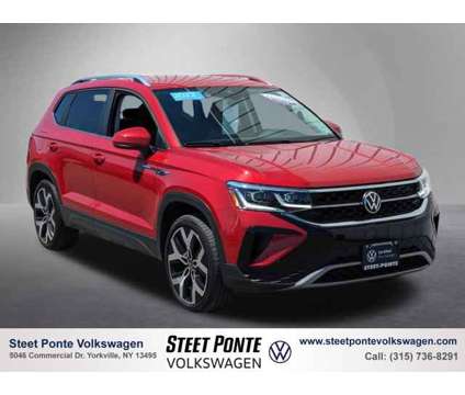 2022 Volkswagen Taos SEL is a Red 2022 Car for Sale in Utica, NY NY