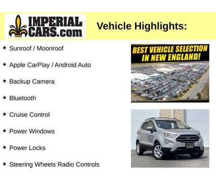 2022UsedFordUsedEcoSportUsed4WD is a Silver 2022 Ford EcoSport SE Car for Sale in Mendon MA
