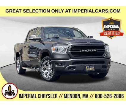 2020UsedRamUsed1500Used4x4 Crew Cab 5 7 Box is a Grey 2020 RAM 1500 Model Big Horn Car for Sale in Mendon MA