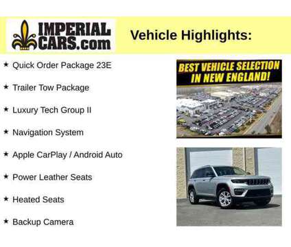 2023UsedJeepUsedGrand CherokeeUsed4x4 is a Silver 2023 Jeep grand cherokee Limited Car for Sale in Mendon MA