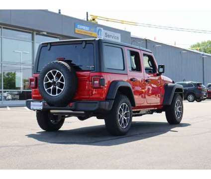 2024 Jeep Wrangler Sport S is a Red 2024 Jeep Wrangler Sport Car for Sale in Rockford IL