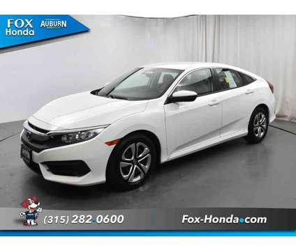 2016UsedHondaUsedCivicUsed4dr CVT is a White 2016 Honda Civic Car for Sale in Auburn NY