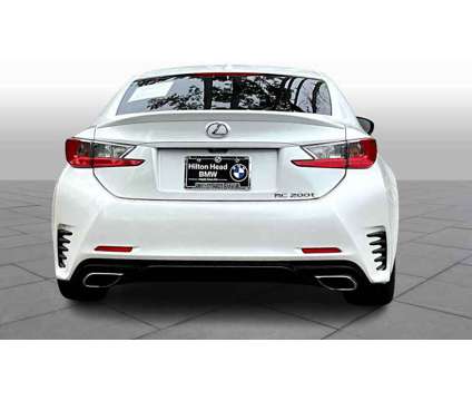2016UsedLexusUsedRC 200t is a White 2016 Lexus RC 200t Car for Sale in Bluffton SC