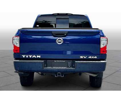 2020UsedNissanUsedTitanUsed4x4 Crew Cab is a Blue 2020 Nissan Titan Car for Sale in Bowie MD