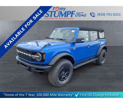 2024 Ford Bronco Wildtrak is a Blue 2024 Ford Bronco Car for Sale in Appleton WI
