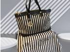 Henri Bendel Bags Henri Bendel Classic Stripe Bag/Case Color: Brown/White