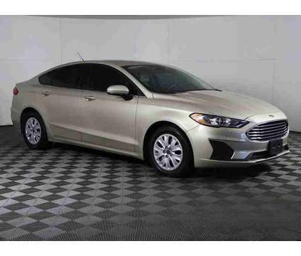 2019 Ford Fusion S is a Gold, White 2019 Ford Fusion S Sedan in Bedford OH