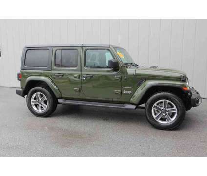 2021 Jeep Wrangler Unlimited Sahara is a Green 2021 Jeep Wrangler Unlimited Sahara SUV in Rutland VT