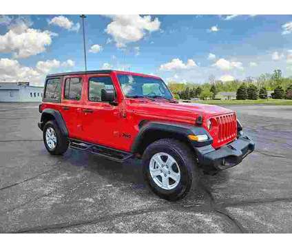 2022 Jeep Wrangler Unlimited Sport S is a Red 2022 Jeep Wrangler Unlimited SUV in New Haven IN