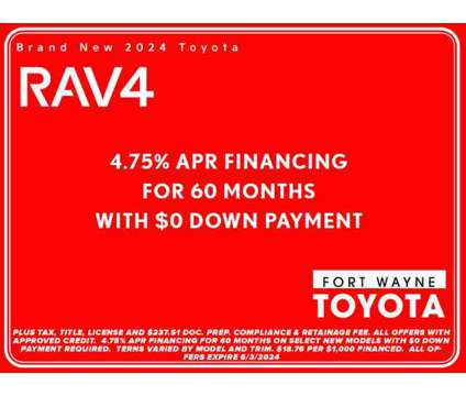 2024 Toyota RAV4 Hybrid XSE is a Black 2024 Toyota RAV4 Hybrid Hybrid in Fort Wayne IN